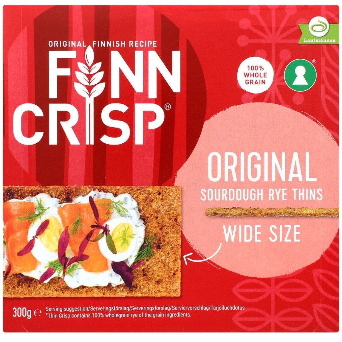 Хлібці житні Finn Crisp Original Taste широкі 300 г (781677) - фото 1