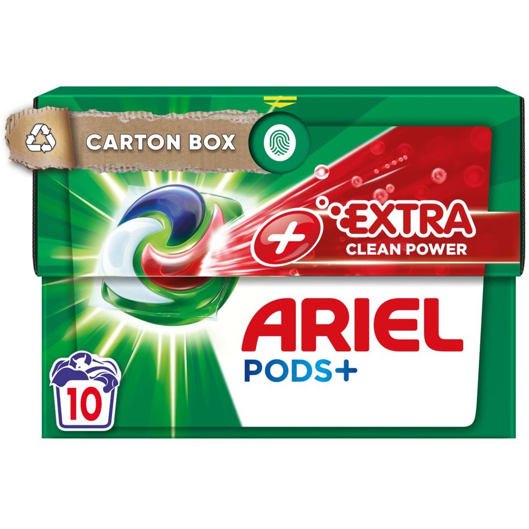 Капсули для прання Ariel Pods All-in-1 + Сила екстраочищення 10 шт. х 27.2 г - фото 1