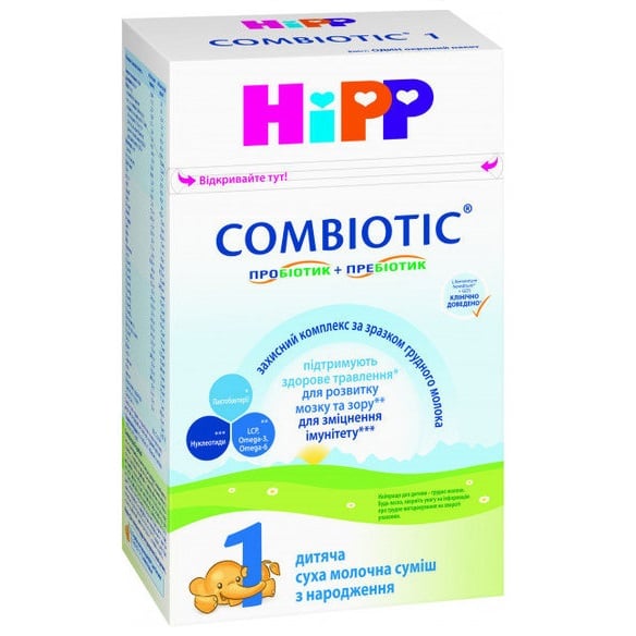 Суха молочна суміш HiPP Combiotic 1, 500 г (890084) - фото 1
