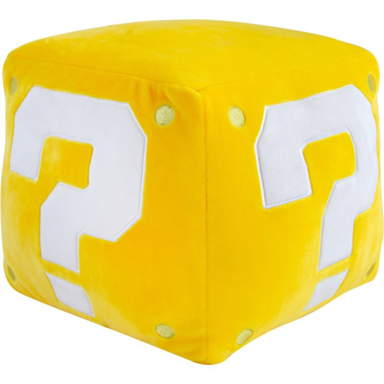 Мягкая игрушка Club Mocchi- Mocchi- Супер Марио Куб со знаком вопроса 28х23 см (T12887) - фото 1