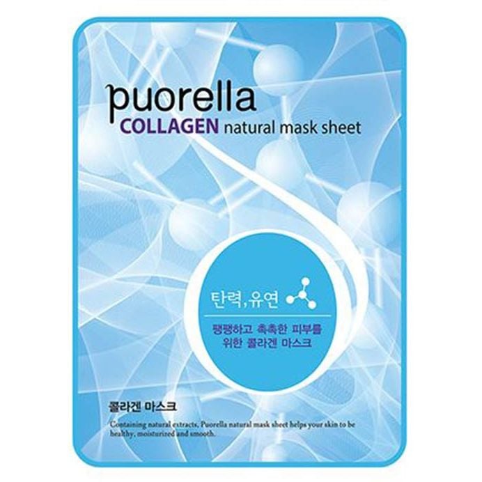 Тканевая маска для лица Puorella Collagen Mask Sheet, с коллагеном - фото 1