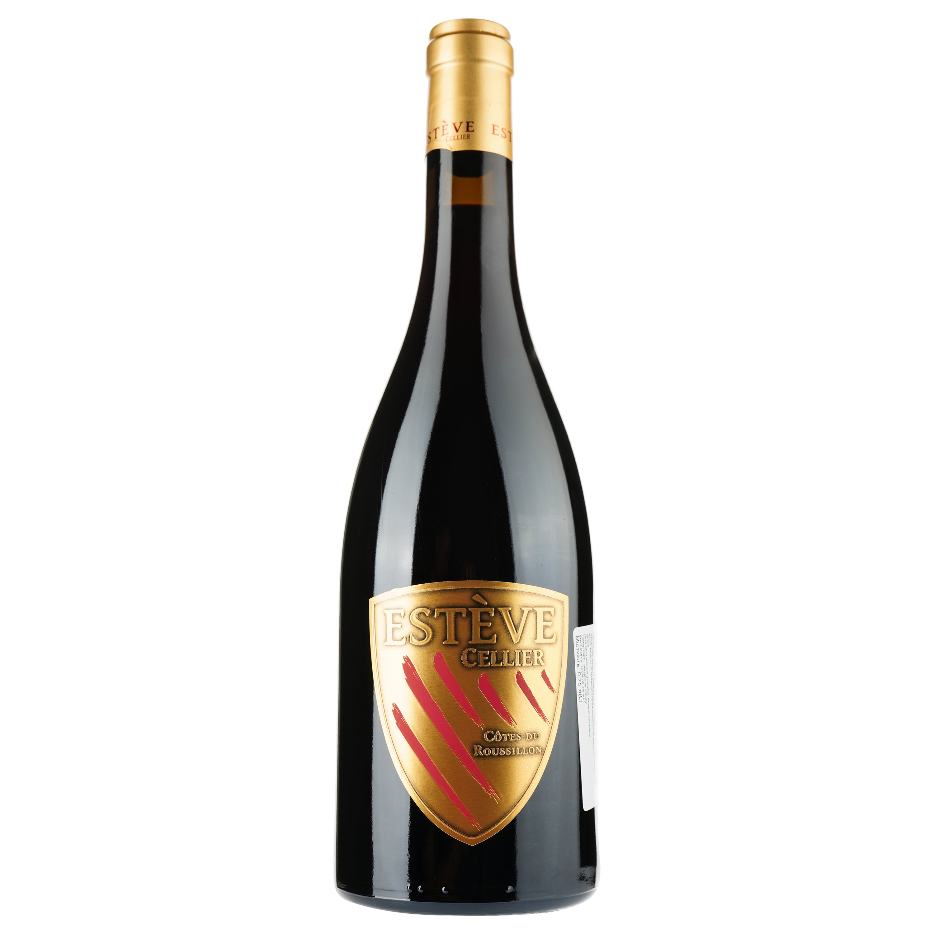 Вино Esteve Cellier Rouge 2019 AOP Cotes du Roussillon, червоне, сухе, 0.75 л - фото 1