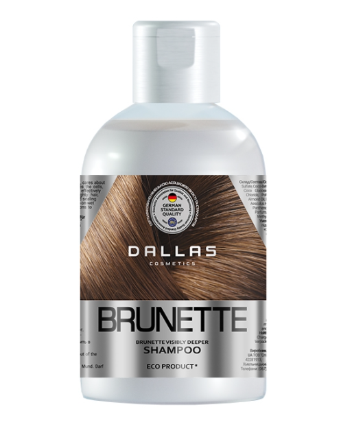 Увлажняющий шампунь для защиты цвета темных волос Dallas Cosmetics Brilliant Brunette, 1000 мл (723376) - фото 1