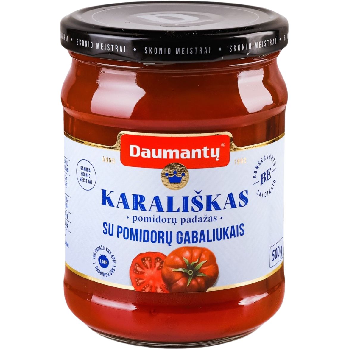 Соус томатний Daumantu Королівський 40% шматочки помідорів 500 г (896222) - фото 1