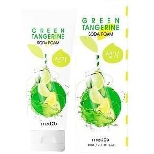 Пенка для умывания лица с содой MED B Green Tangerine, с экстрактом зеленого мандарина, 100 мл - фото 1