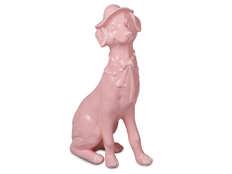 Статуэтка декоративная Lefard Леди Дог, 35 см, розовый (101-771) - фото 1
