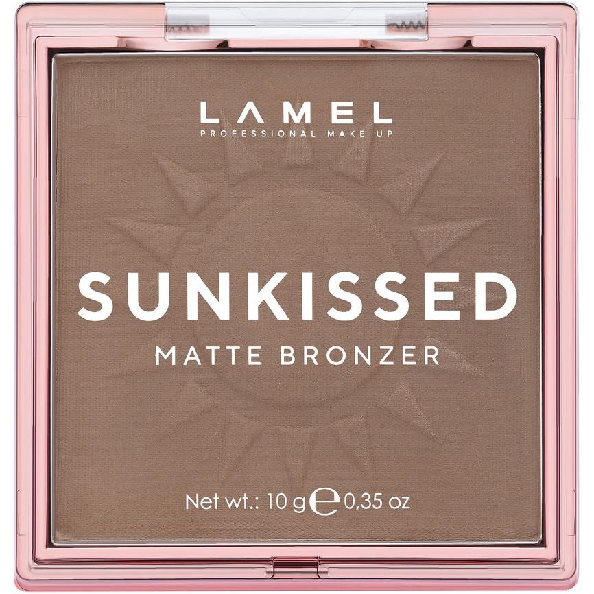 Пудра бронзер для обличчя Lamel Sunkissed Matte Bronzer відтінок 402, 10 г - фото 5