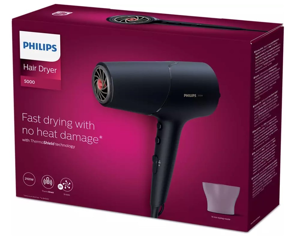 Фен для волосся Philips 5000 series, чорний (BHD504/00) - фото 6