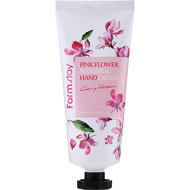 Крем для рук FarmStay Pink Flower Blooming Hand Cream Cherry Blossom, з ароматом цвітіння вишні, 100 мл - фото 1