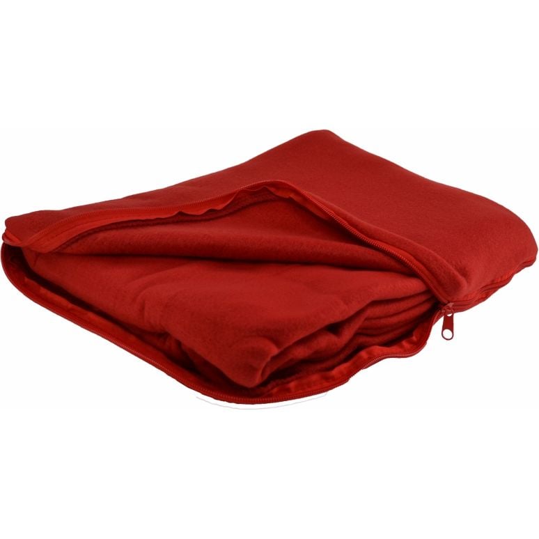 Плед-подушка флісова Bergamo Mild 180х150 см, червона (202312pl-02) - фото 1