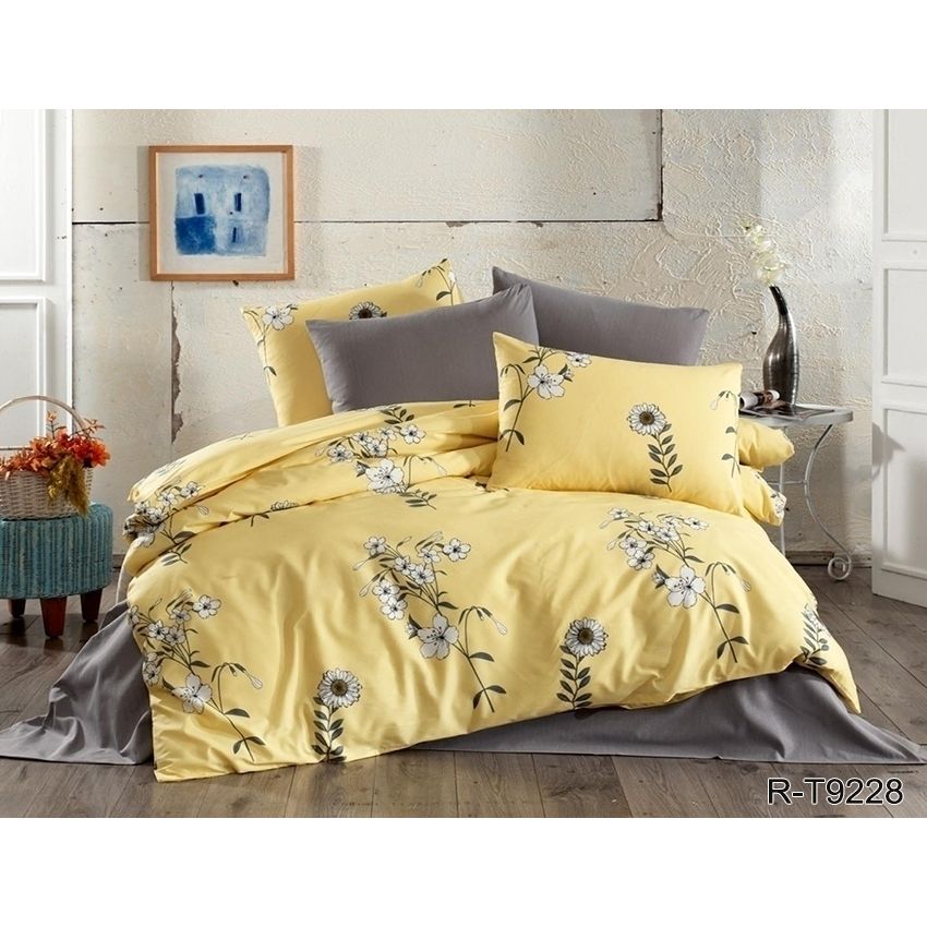 Комплект постельного белья TAG Tekstil с компаньоном Евро 000210712 (R-T9228) - фото 1