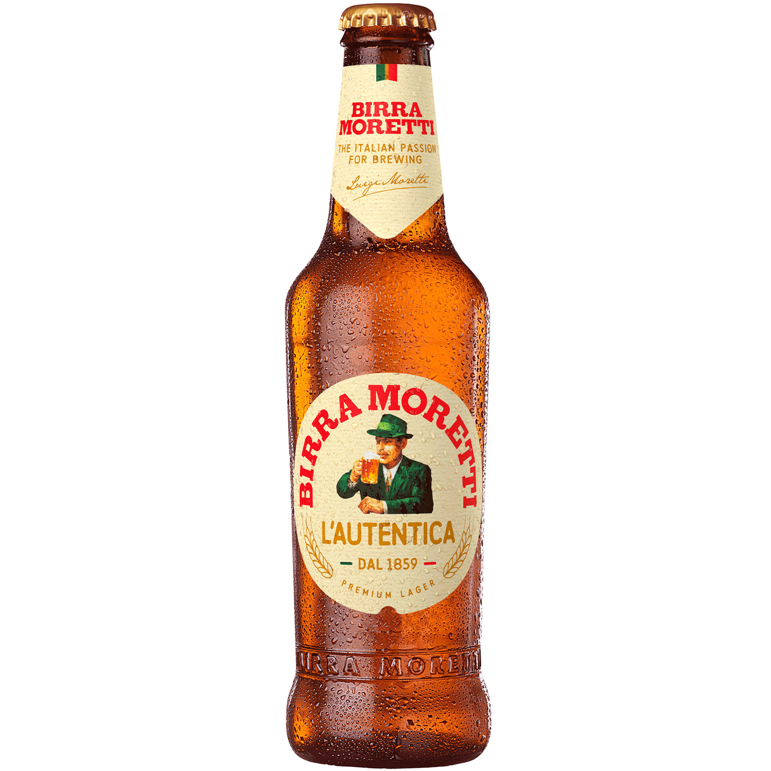 Пиво Birra Moretti L’autentica, светлое, 4,6%, 0,33 л - фото 2