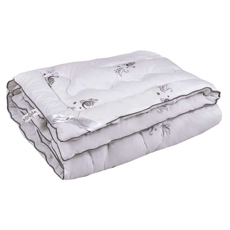 Детское одеяло Руно Silver Swan, искусственный лебяжий пух, зима, 140х105 см, белый (320.52_Silver Swan) - фото 1