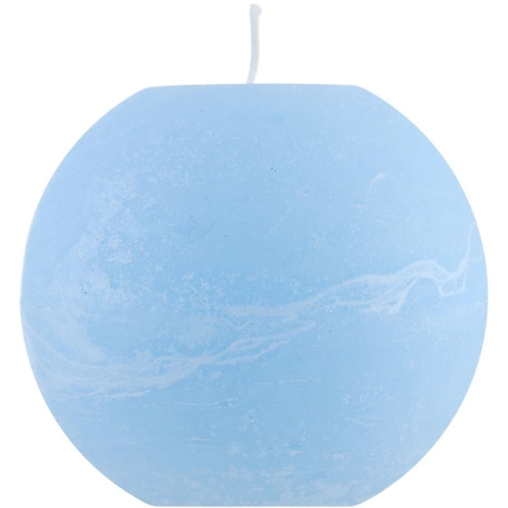 Свічка Pragnis Рустик, 10х10 см, блакитна (S1010-550) - фото 1