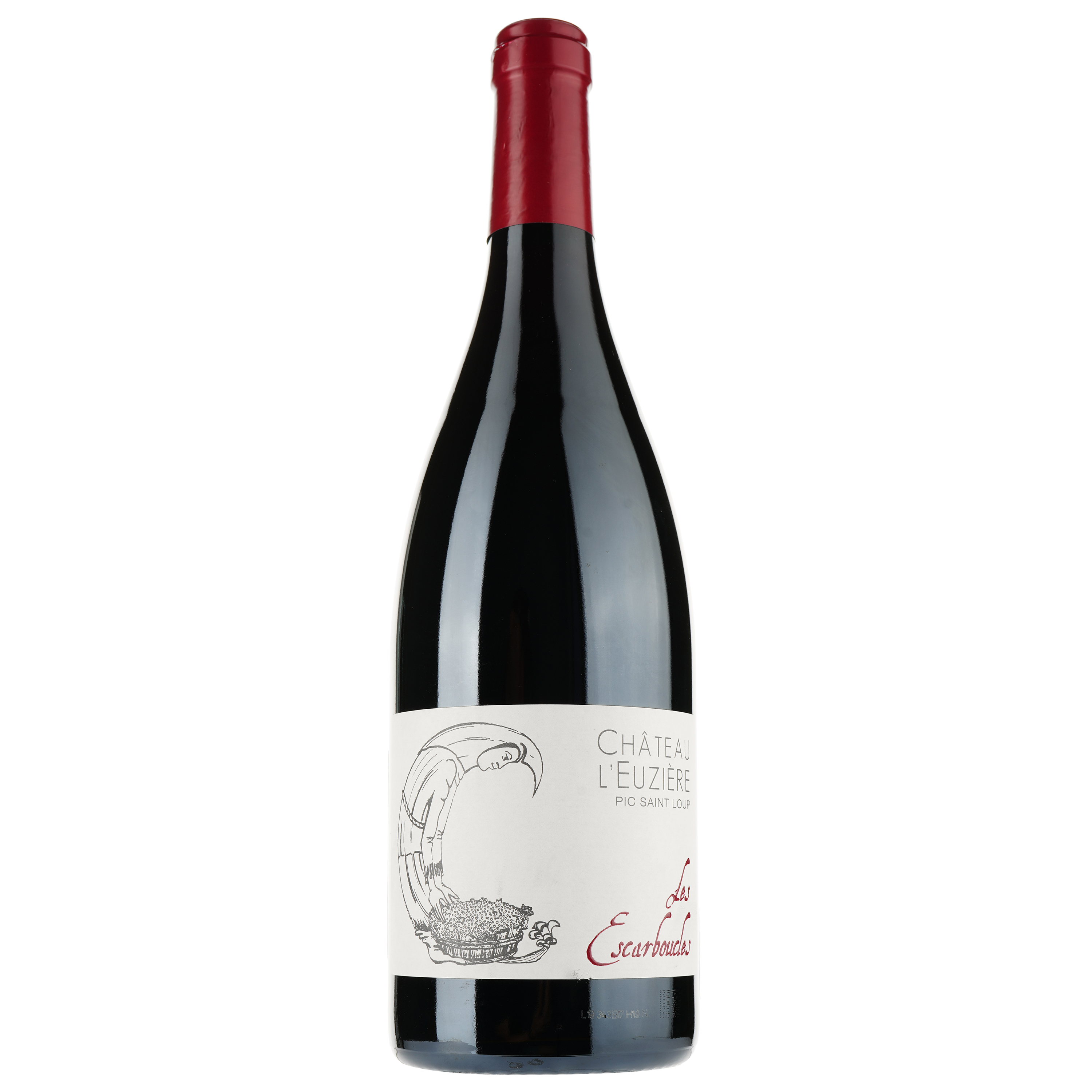 Вино Chateau l'Euziere Les Escarboucles 2017 Pic Saint Loup AOP, красное, сухое, 0,75 л - фото 1