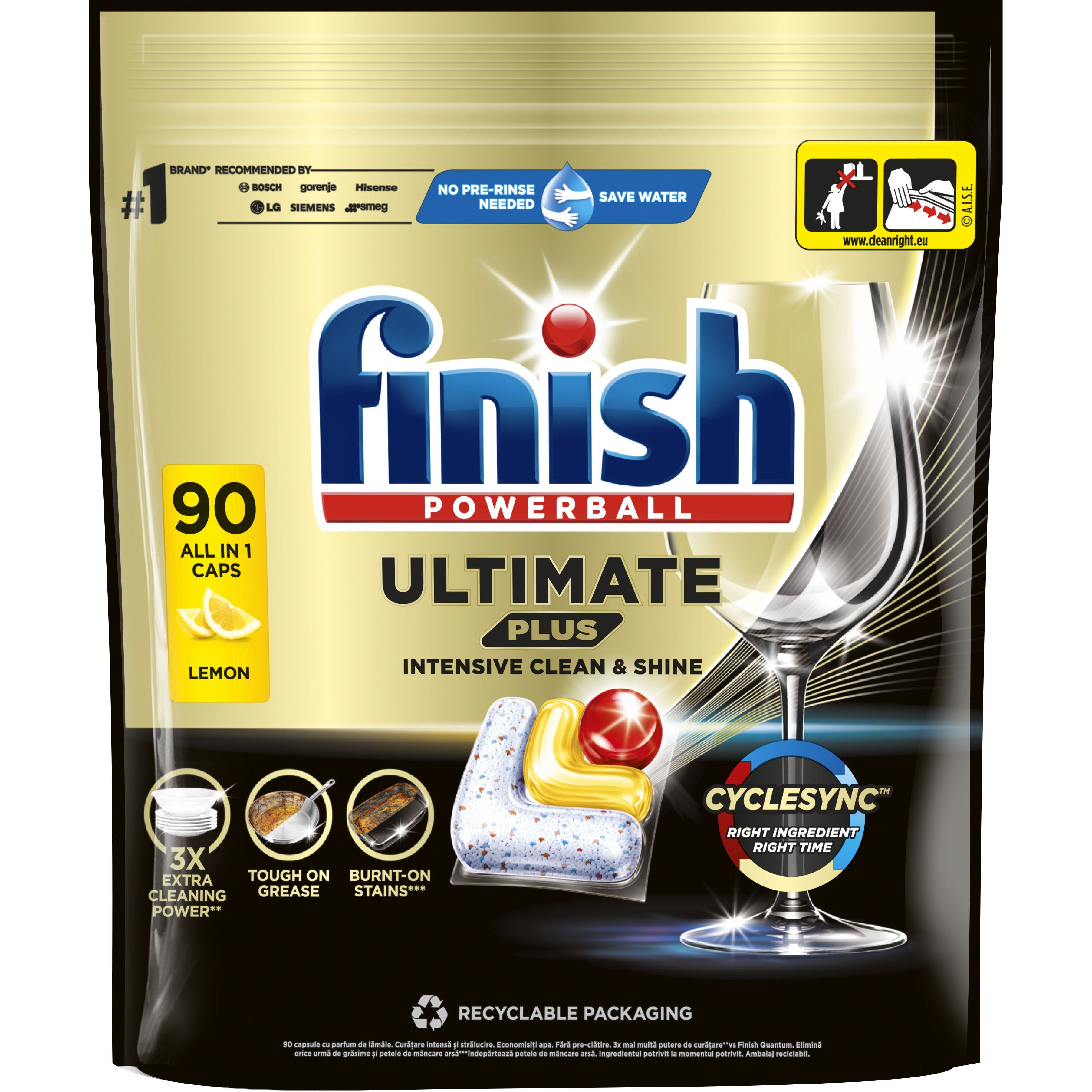 Капсули для посудомийних машин Finish Ultimate Plus All in 1, 90 шт. - фото 1