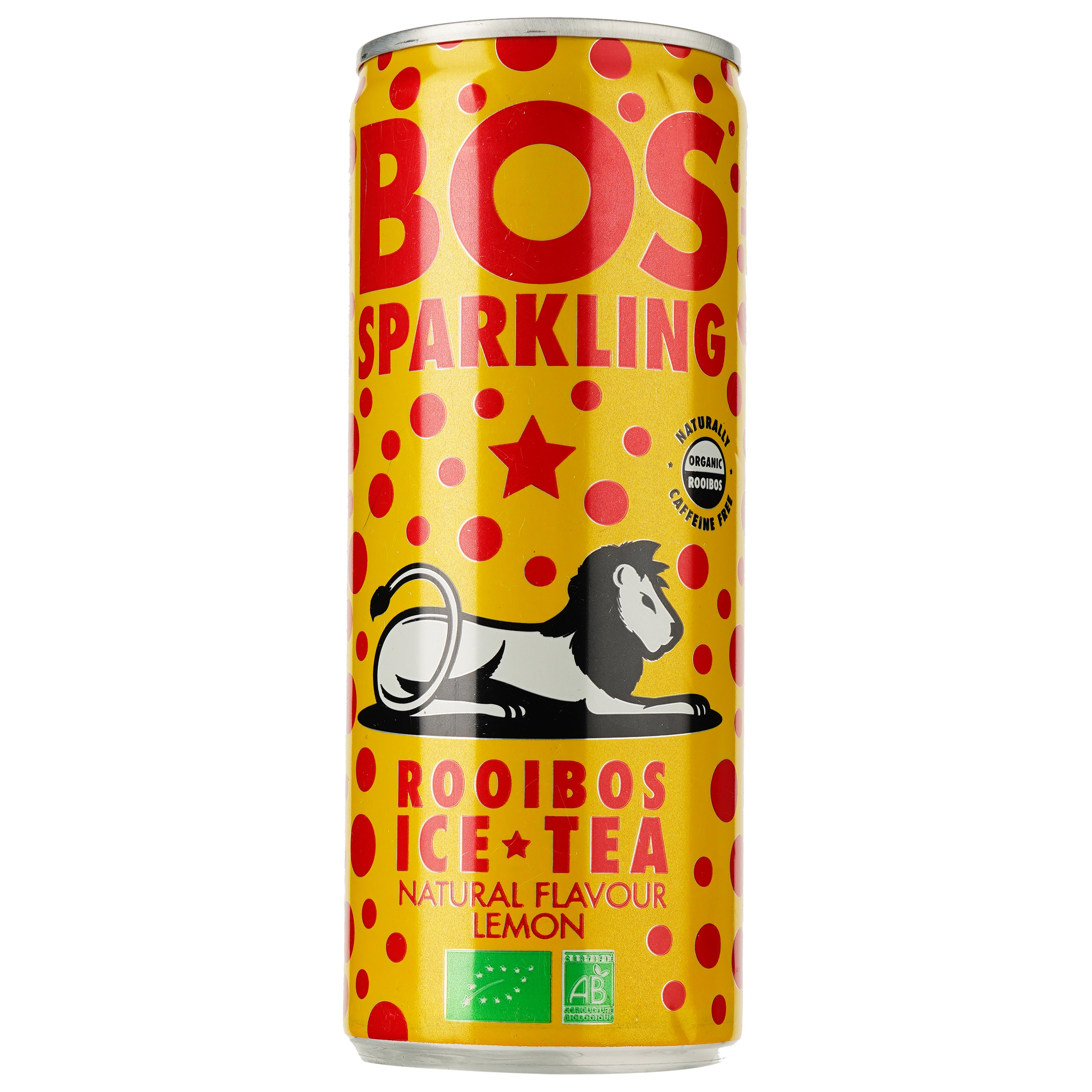 Холодный чай Bos Sparkling Ice Tea Lemon газированный 0.25 л (896415) - фото 1