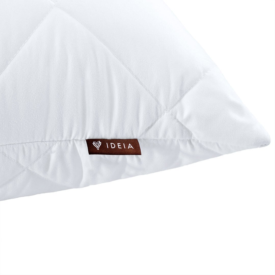 Подушка Ideia Nordic Comfort, зі стьобаним чохлом, 70х50 см, білий (8-34689) - фото 2