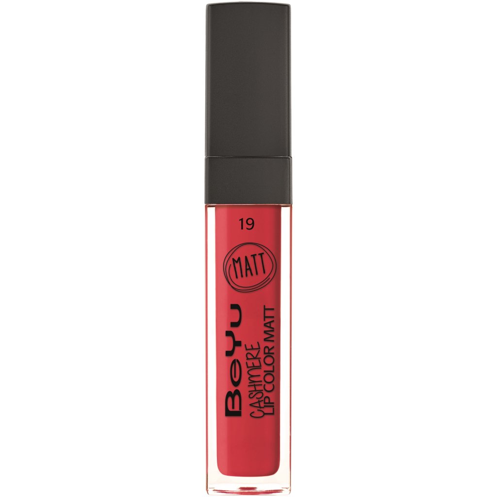 Блиск для губ BeYu Cashmere матовий відтінок 19 Scarlet Red 6.5 мл - фото 1