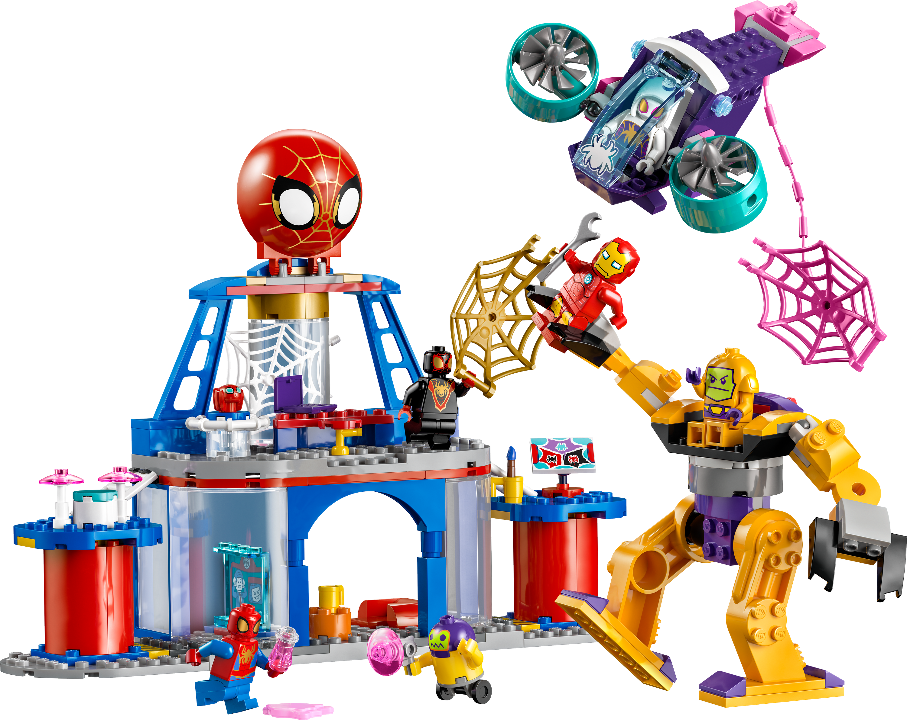 Конструктор LEGO Spidey Павутинна штаб-квартира команди Павука 193 деталі (10794) - фото 2
