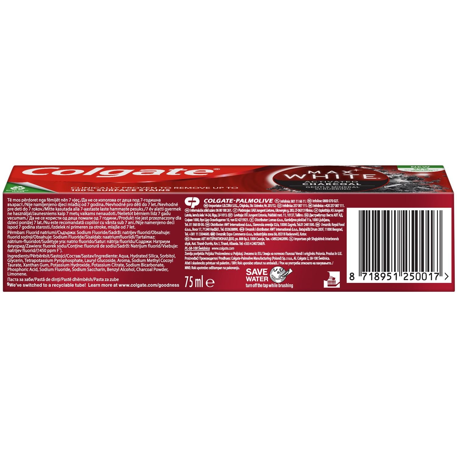 Зубна паста Colgate Max White Activated Charcoal 75 мл - фото 8