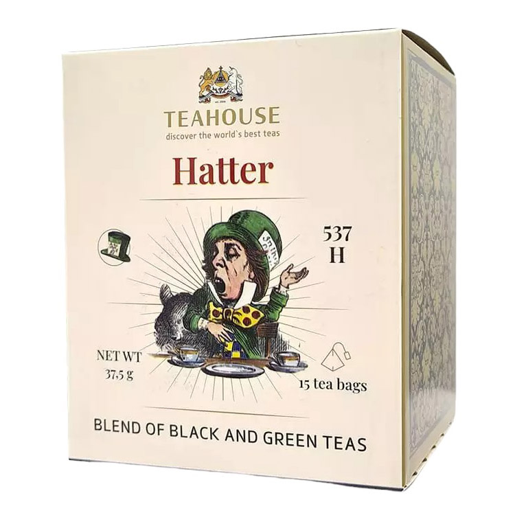 Чай Teahouse Hatter №537 купаж чорного та зеленого 37.5 г (15 шт. х 2.5 г) - фото 1