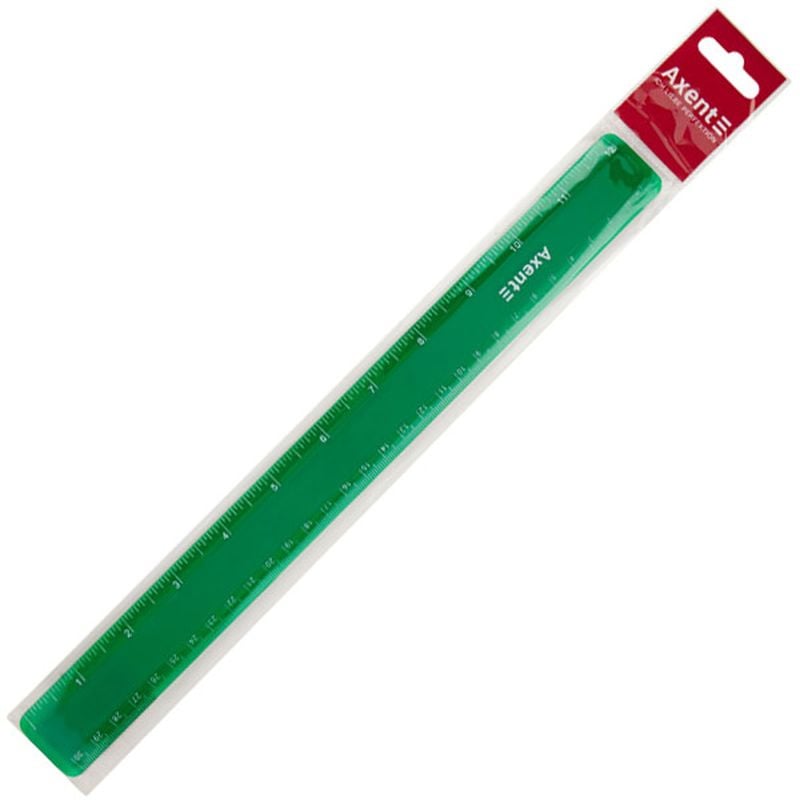 Лінійка Axent пластикова зелена 30 см (7530-05-A) - фото 2
