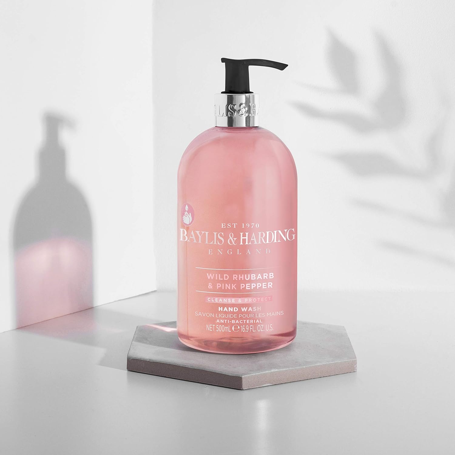 Рідке мило для рук Baylis & Harding Wild Rhubarb And Pink Pepper Anti-Bacterial Hand Wash 500 мл - фото 3