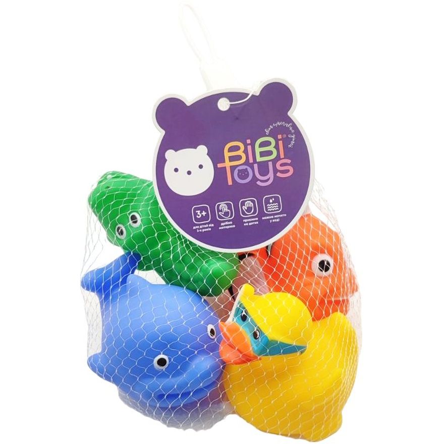 Набір іграшок для купання Bibi Toys Водяні мешканці 4 шт. (760929BT) - фото 2