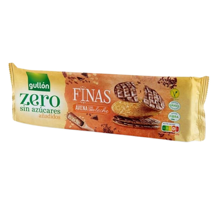 Печиво Gullon Finas вівсяне з молочним шоколадом без цукру 150 г - фото 2
