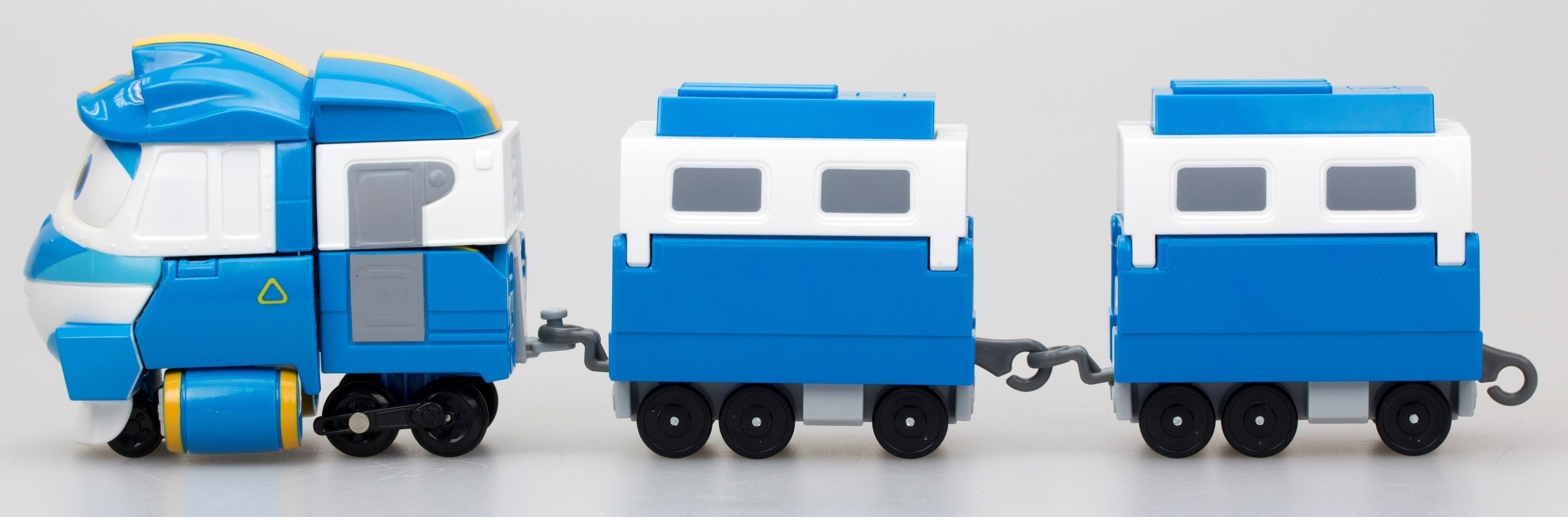 Паровоз-трансформер Silverlit Robot Trains Кей з двома вагонами (80177) - фото 4