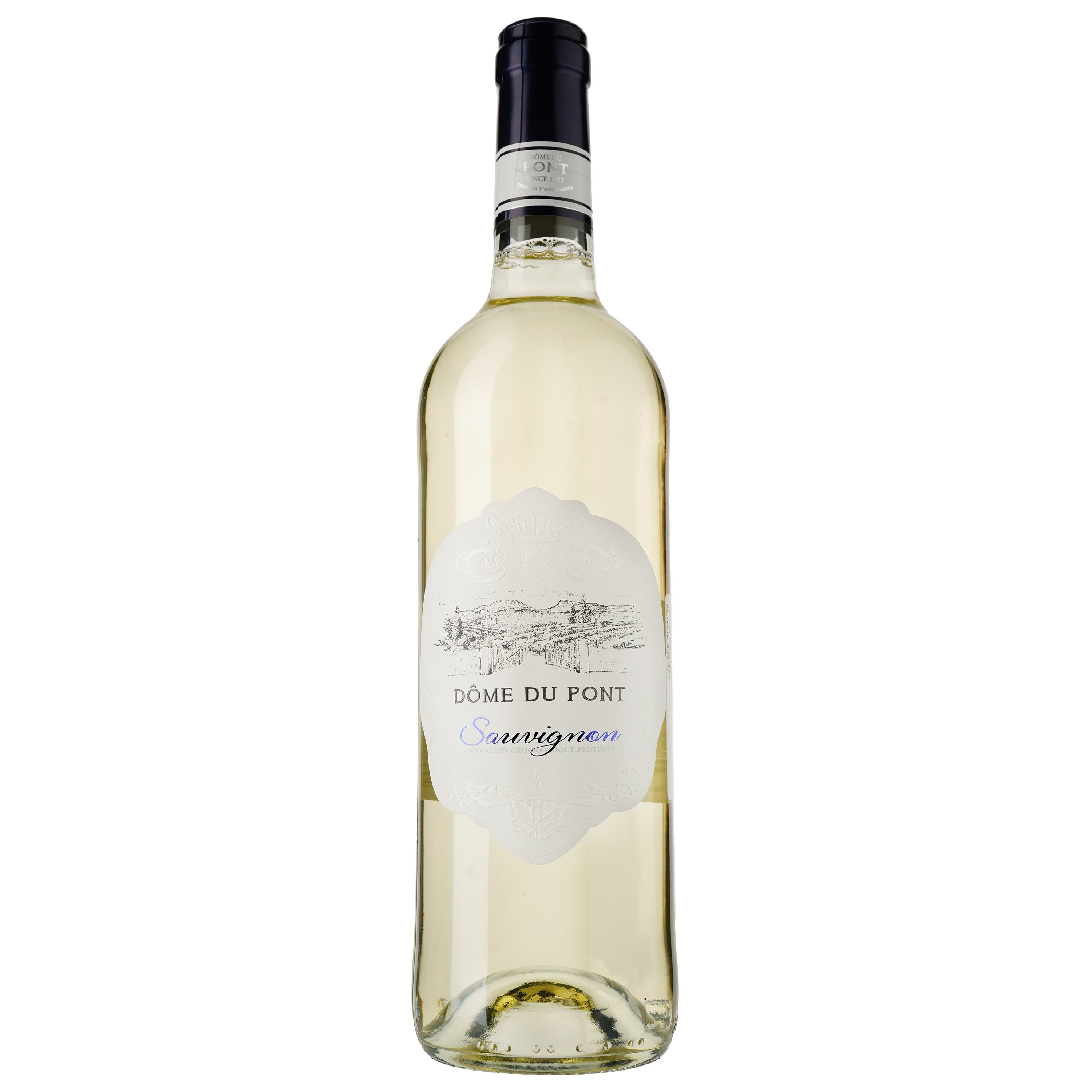 Вино Dome du Pont Sauvignon Blanc IGP Pays D'Oc, біле, сухе, 0,75 л - фото 1
