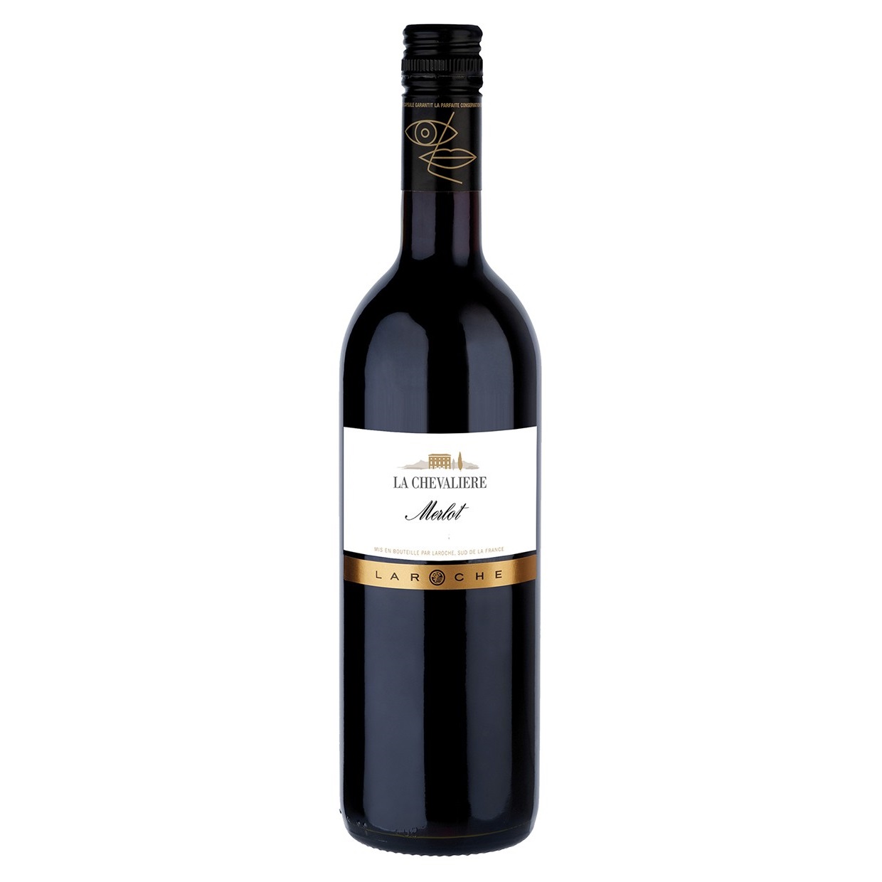 Вино Domaine Laroche La Chevaliere Merlot, червоне, сухе, 13,5%, 0,75 л (8000017929224) - фото 1