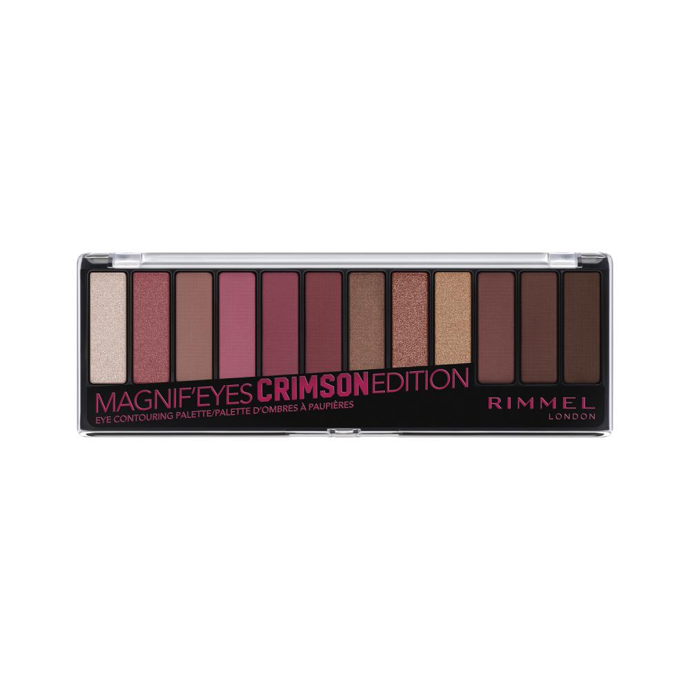 Палетка тіней для повік Rimmel Magnif'eyes Eye Countouring Palette, відтінок 007 (Chrimson), 14,16 г (8000019011867) - фото 1