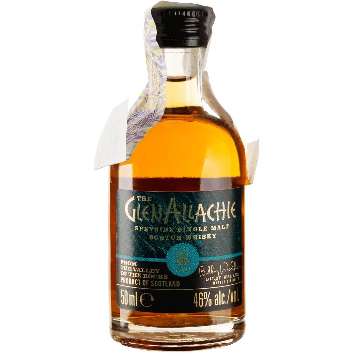 Виски GlenAllachie 8 yo Single Malt Scotch Whisky 46% 0.05 л - фото 1
