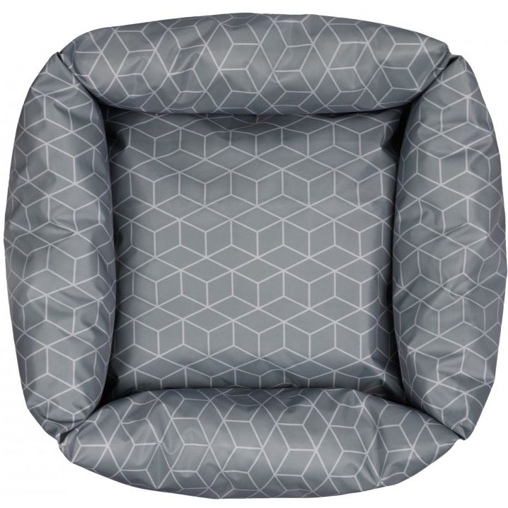 Лежак Barksi Home Геометрия квадратный М 55x55 см серый - фото 3
