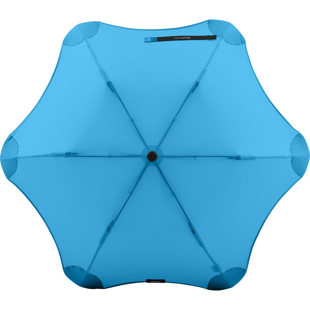 Женский складной зонтик полуавтомат Blunt 100 см синий - фото 3