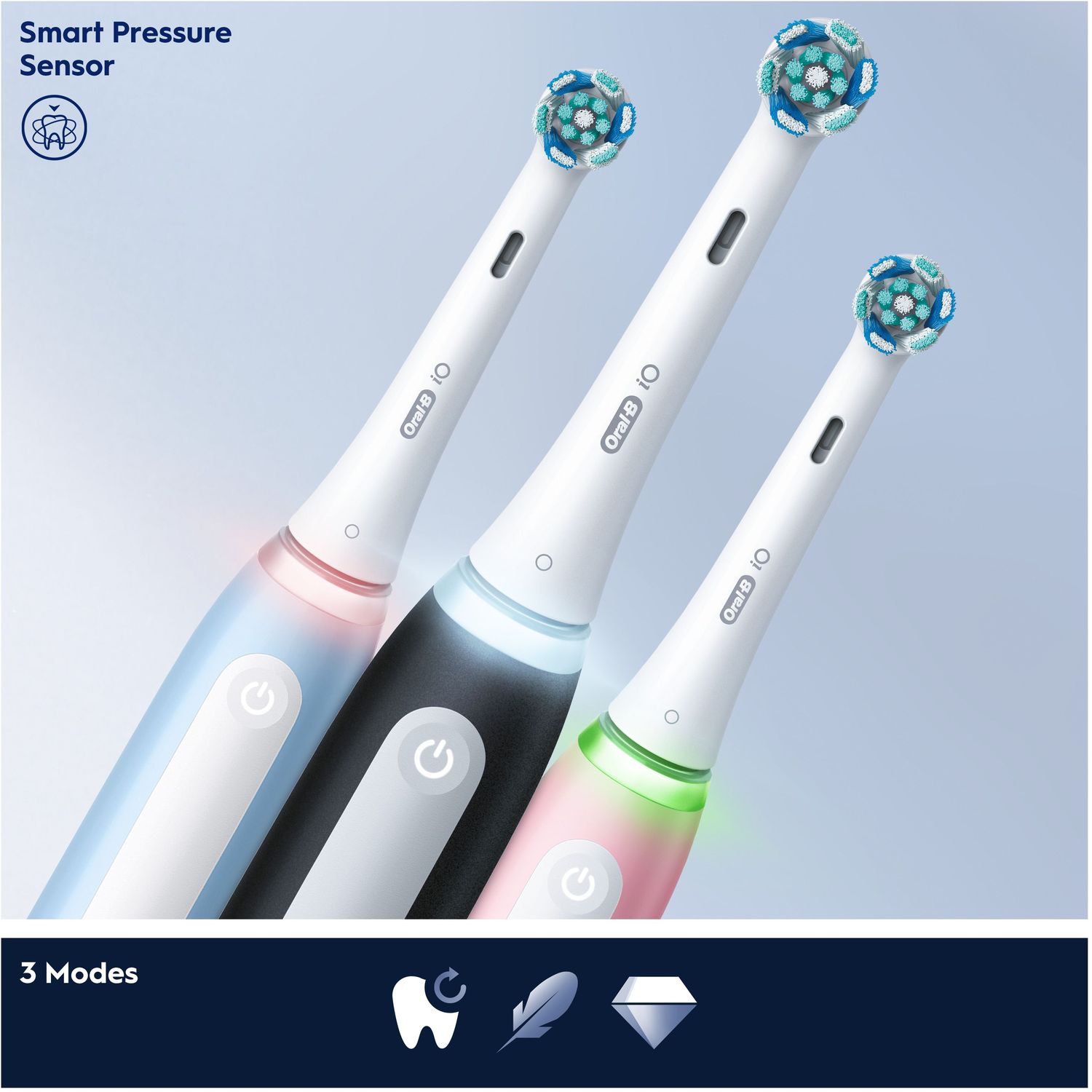 Електрична зубна щітка Oral-B iO Series 3, блакитний - фото 6