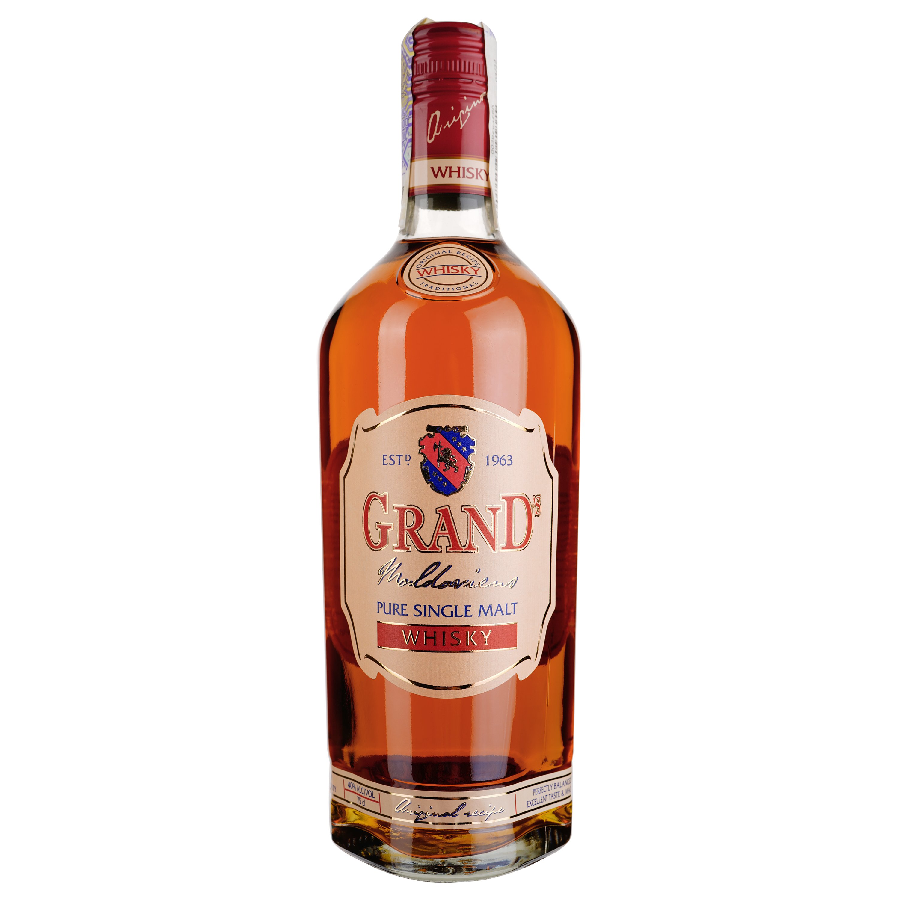 Виски Grand Moldaviens 3 года, 40%, 0,75 л (8000019105613) - фото 1