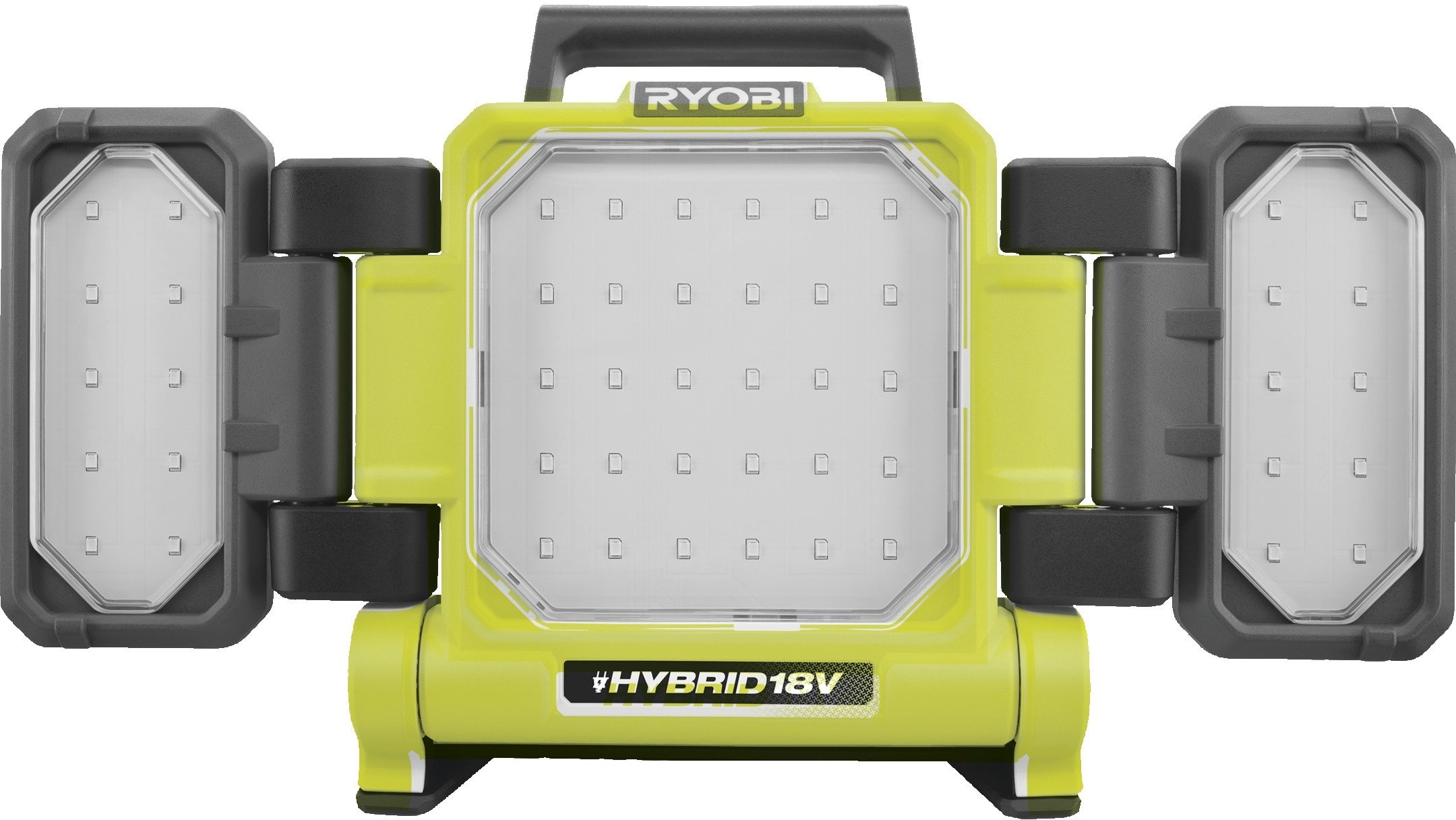 Прожектор панельный Ryobi One+ RLPH18-0 Hybrid, 18V, 3 LED панели, 3000Lm, 3 режима яркости, без АКБ и ЗУ (5133005397) - фото 2