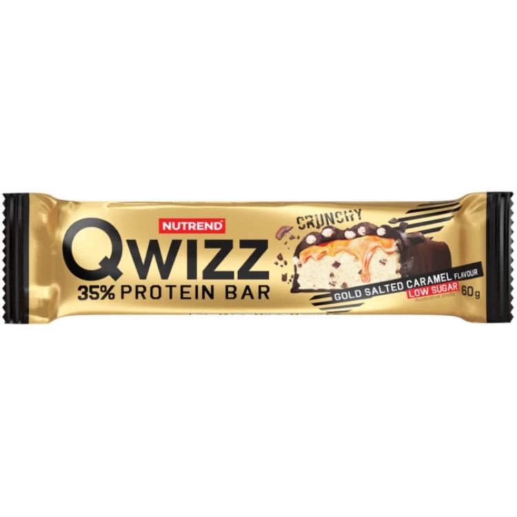 Батончик протеиновый Nutrend Qwizz Protein Bar соленая карамель 60 г - фото 1