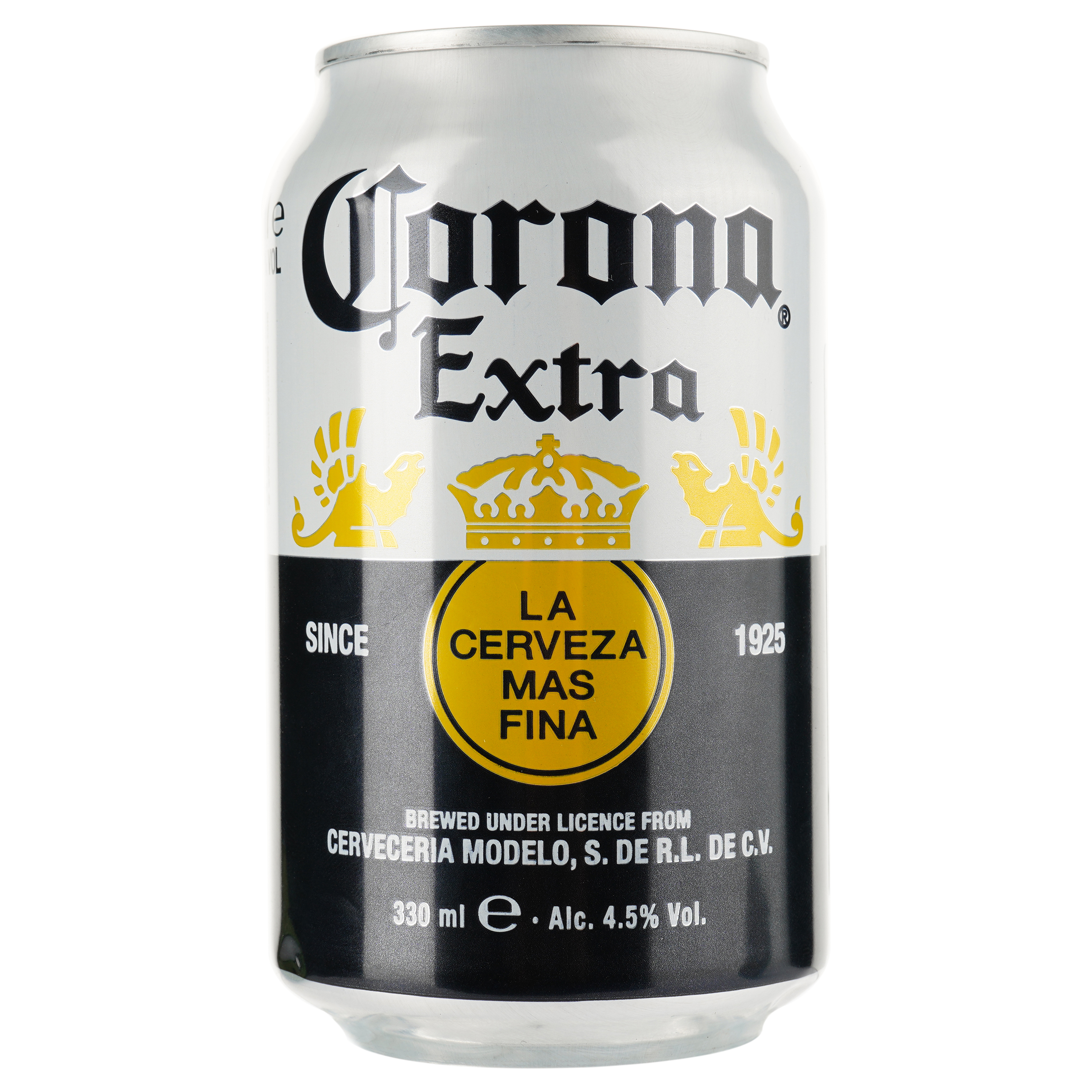 Пиво Corona Extra, светлое, фильтрованное, 4,5%, 0,33 л, ж/б - фото 2