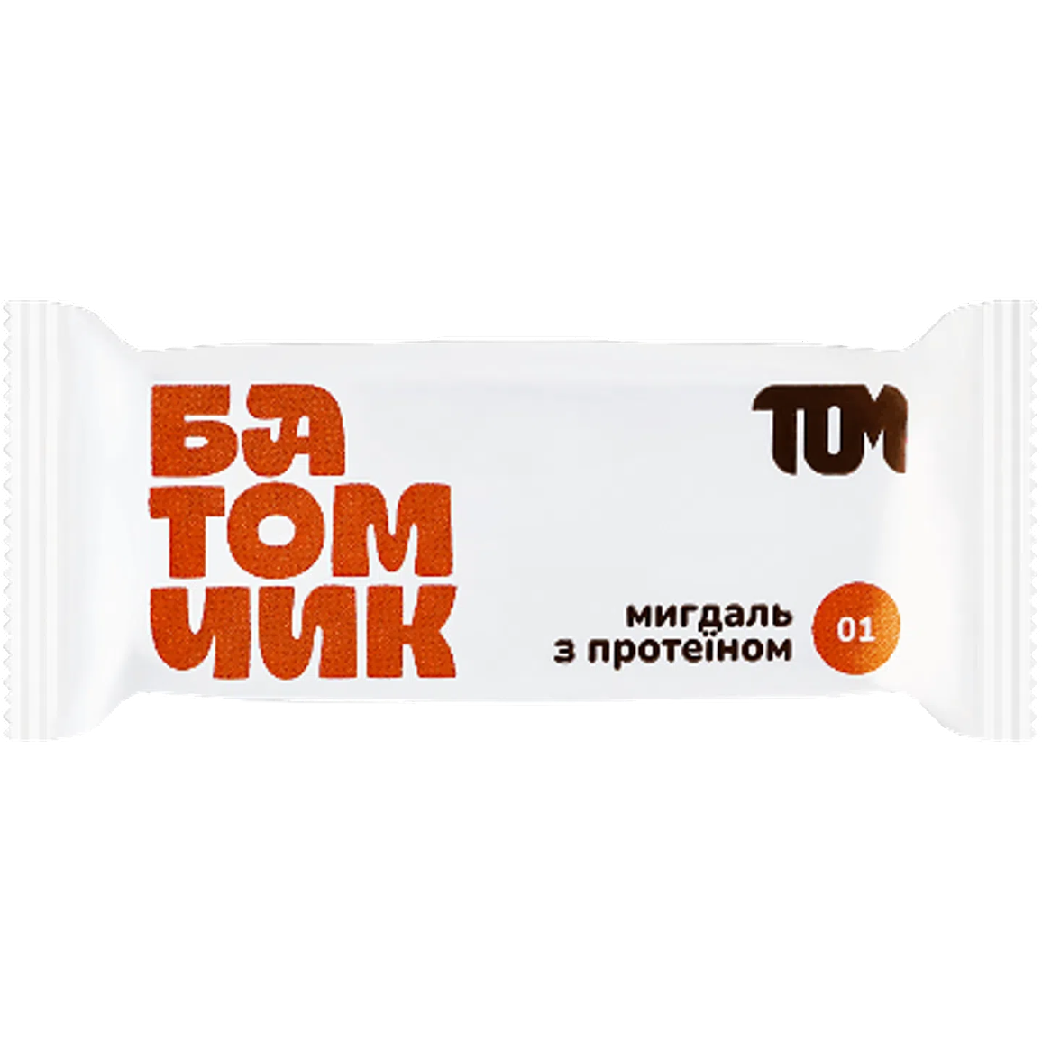 Батончик TOM Мигдаль з протеїном 45 г - фото 1