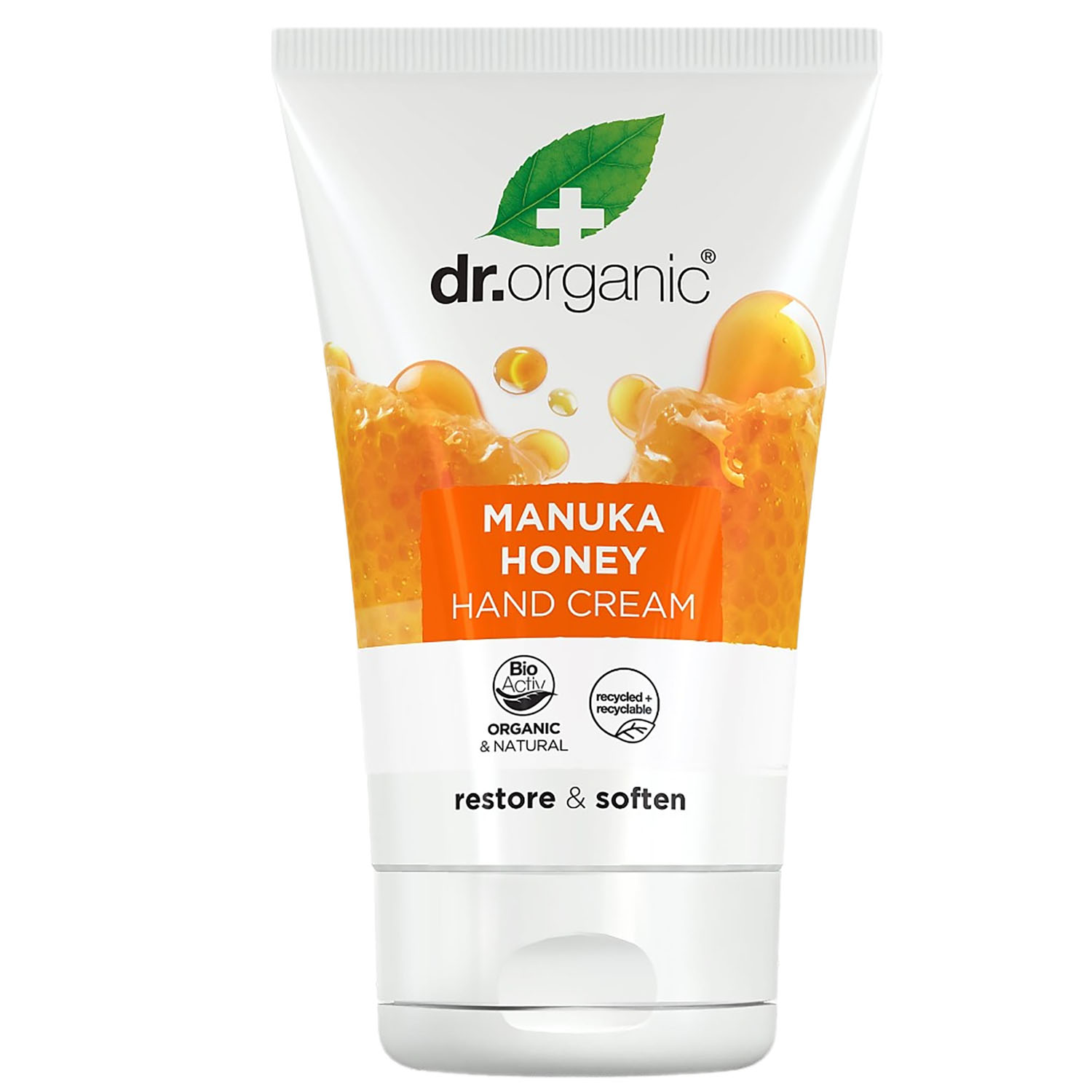 Крем для рук и ногтей Dr. Organic Bioactive Skincare Manuka Honey Hand & Nail Cream, 125 мл - фото 1
