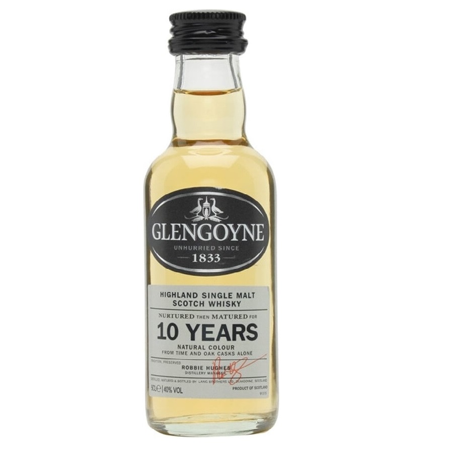 Виски Glengoyne Single Malt Scotch Whisky 10 yo 40% 0.05 л - фото 1