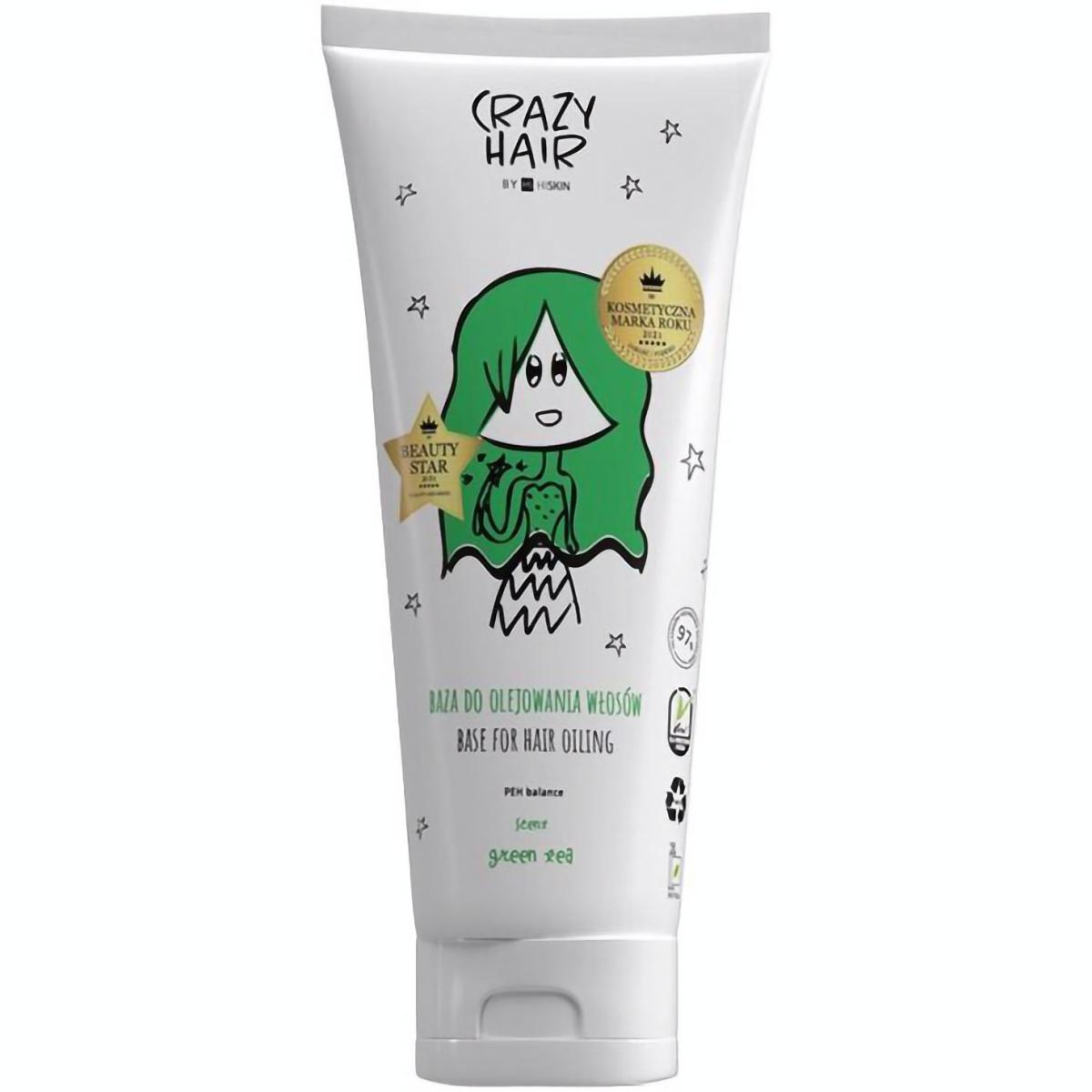 Гель-основа для змащування волосся HiSkin Crazy Hair Зелений чай, 250 мл - фото 1
