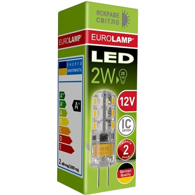 Светодиодная лампа Eurolamp LED, G4, 2W, 4000K, 12V (LED-G4-0240(12)) - фото 4