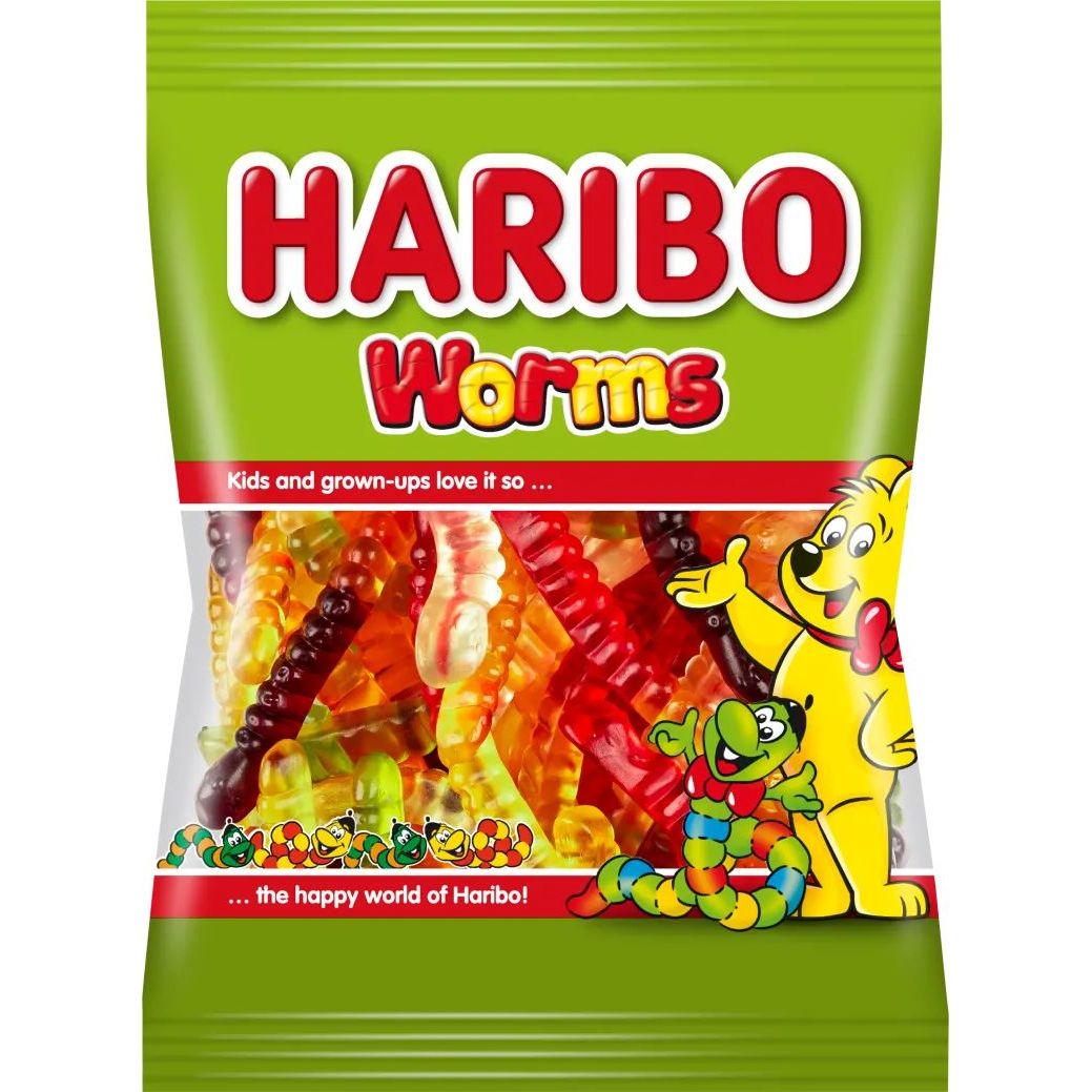 Желейные конфеты Haribo Worms неглазированные, 150 г - фото 1