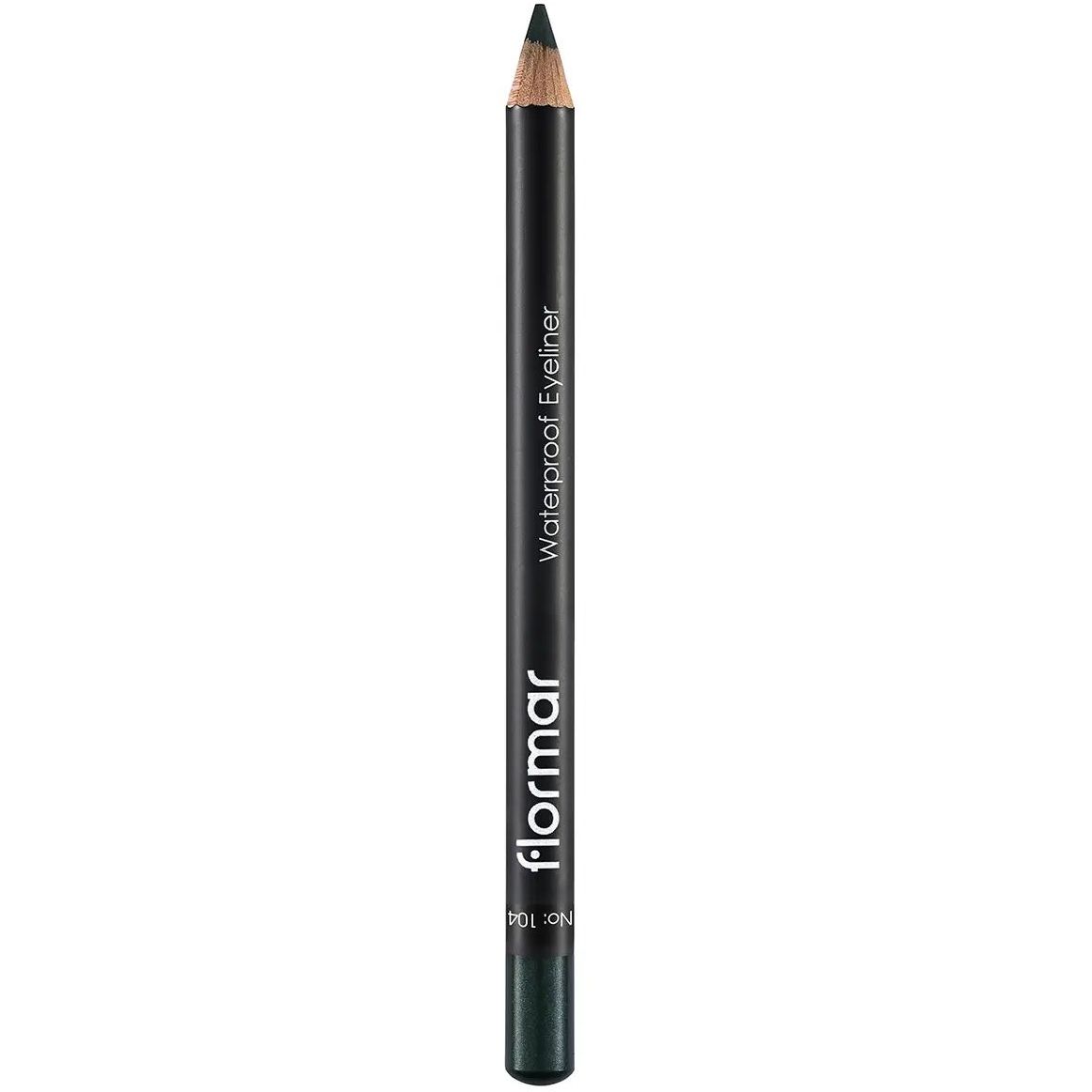 Водостійкий олівець для очей Flormar Waterproof Eyeliner відтінок 104 (Coblt Green) 1.14 г - фото 2