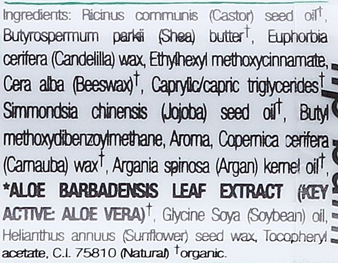 Бальзам для губ з алое віра Dr. Organic Bioactive Skincare Aloe Vera Lip Care Stick SPF15, 5,7 мл - фото 2